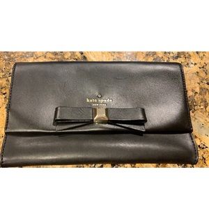 Black Kate Spade Clutch with dust bag